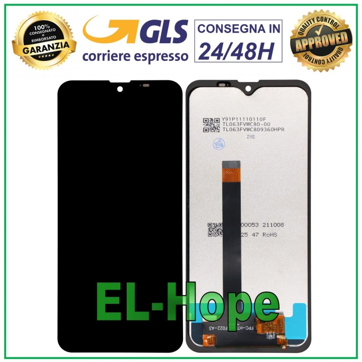 Écran LCD pour Blackview BV9800 / BV9800 PRO, e'cran tactile assemble', noir