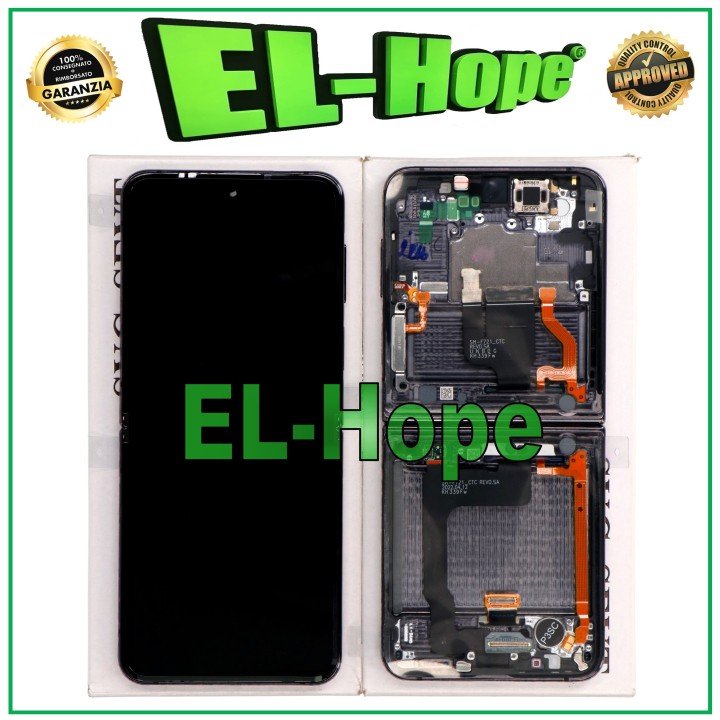 Écran tactile LCD d origine pour Samsung Z Flip 4 SM-F721B gris GH82-29440A