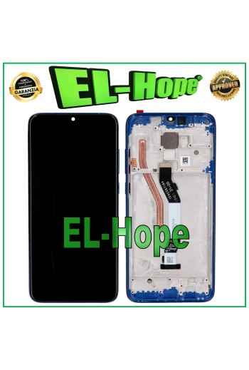 Cadre d e'cran tactile LCD pour Xiaomi Redmi Note 8 Pro M1906G7G, e'cran en verre bleu