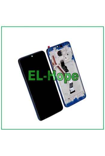 Cadre d e'cran tactile LCD pour Xiaomi Redmi Note 8 Pro M1906G7G, e'cran en verre bleu