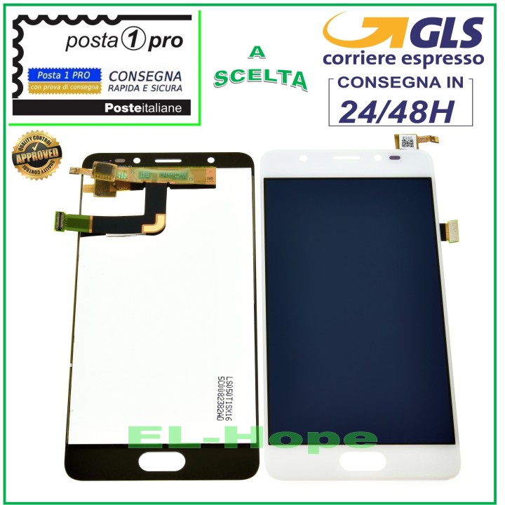 Écran LCD tactile blanc pour Wiko U Feel Prime