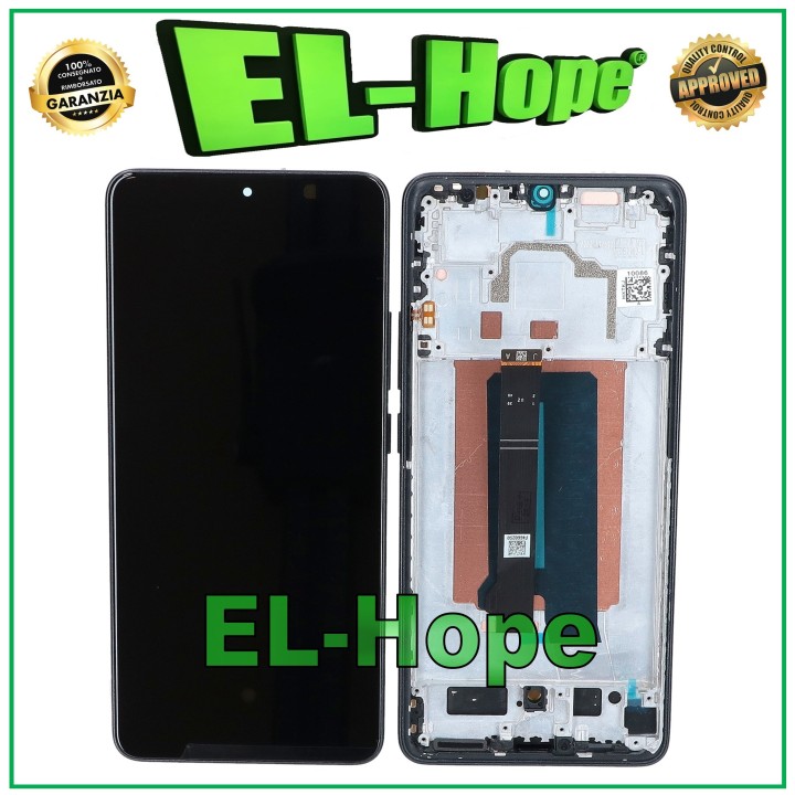 Écran OLED pour Xiaomi Poco X6 Pro 5G 2311DRK48I LCD tactile cadre en verre noir