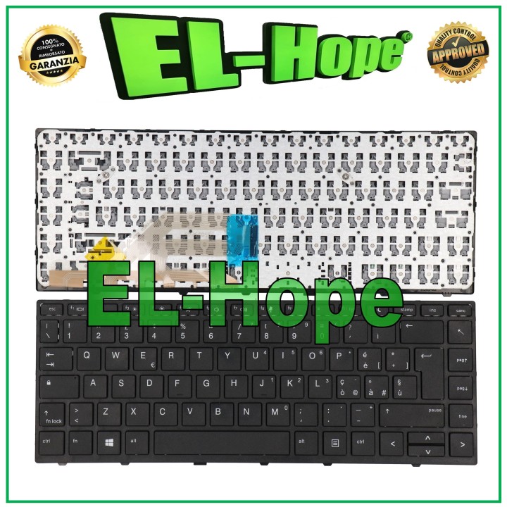 Clavier italien pour ordinateur portable HP ProBook G5 Series 430 440 Noir