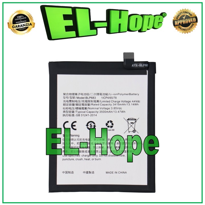 Batterie BLP683 pour Oppo A7X / A7S / Realme 2 Pro RMX1801 RMX1807, identique a' l original