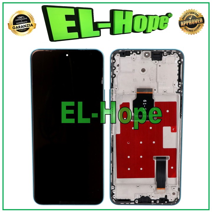 Écran LCD + cadre pour Honor X8A CRT-LX1 CRT-LX2 Écran tactile en verre bleu