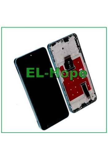 Écran LCD + cadre pour Honor X8A CRT-LX1 CRT-LX2 Écran tactile en verre bleu