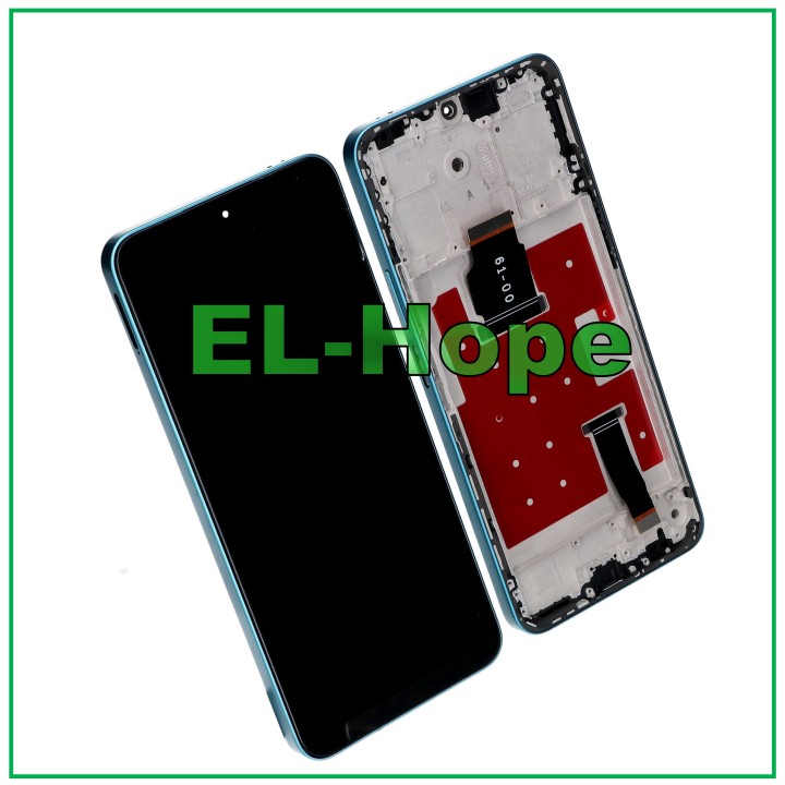 Écran LCD + cadre pour Honor X8A CRT-LX1 CRT-LX2 Écran tactile en verre bleu