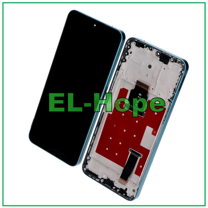 Écran LCD + cadre pour Honor X8A CRT-LX1 CRT-LX2 Écran tactile en verre bleu