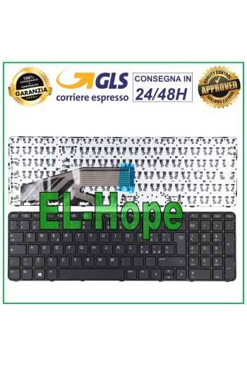 Clavier italien pour ordinateur portable HP ProBook 650, 655, 450, 455, 470 G2, G3, noir