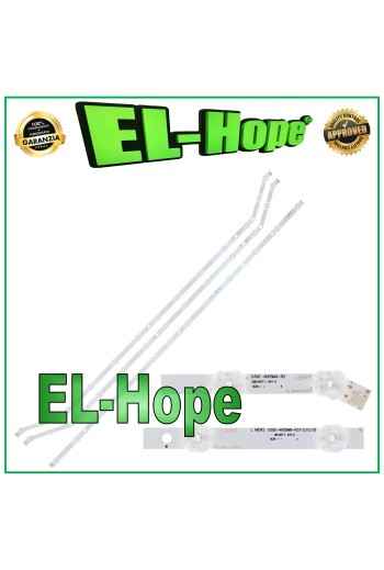 KIT 3 BARRES LED POUR TV SAMSUNG 40 D3GE-400SMA-R2 D3GE-400SMB-R2 UE40H5303AK
