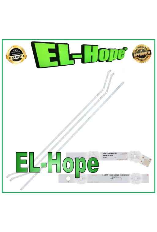 KIT 3 BARRES LED POUR TV SAMSUNG 40 D3GE-400SMA-R2 D3GE-400SMB-R2 UE40H5303AK