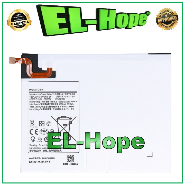 Batterie EB-BT515ABU pour Samsung Galaxy Tab A 2019 SM-T510 SM-T515 6150 mAh