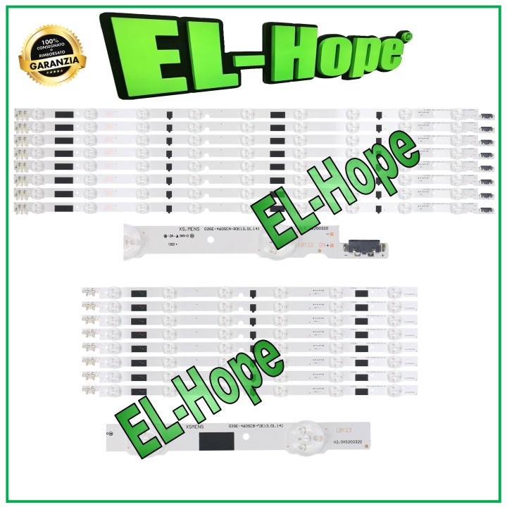 KIT 16 RUBAN LED POUR TV 46  SAMSUNG D2GE-460-SCA-R3/B 2013SVS46F-L/R UE46F