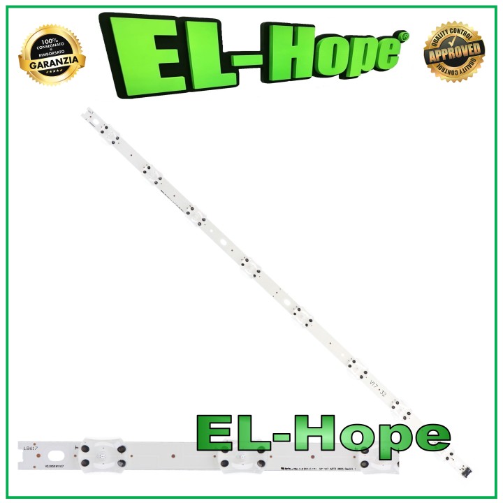 Barre de 8 bandes LED pour te'le'viseur 32  LG LB617 V17-ART3-2855 REV0.3 6916L-2855A 32LJ510U