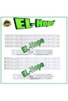 KIT 8 BARRES 6 LED POUR TV 39  TOSHIBA SVT390A12 / SVT390A05 / SVT400A94 /39L2300D