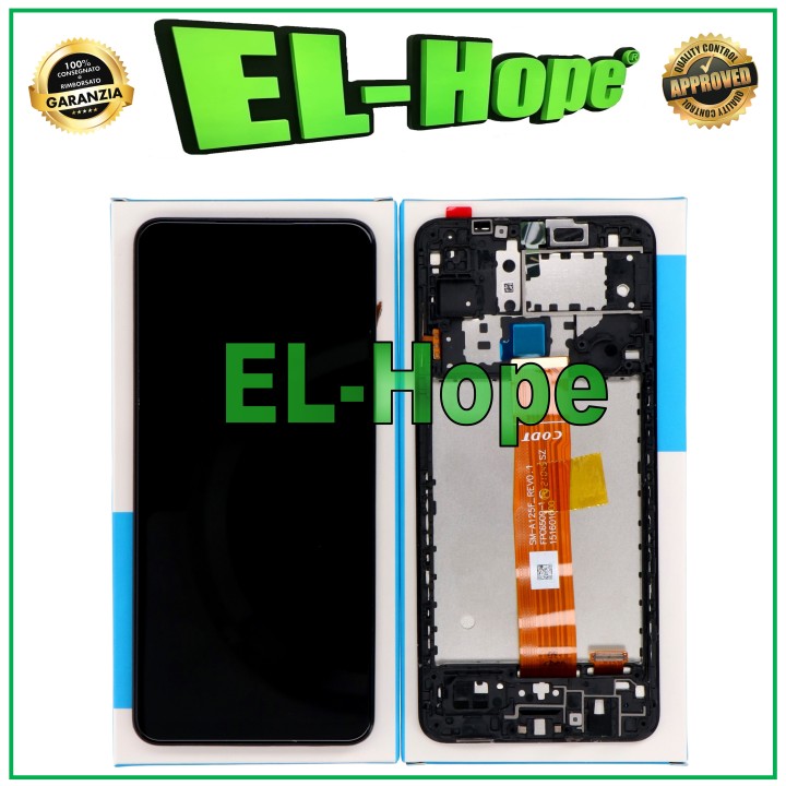 Cadre d e'cran tactile identique a' celui d origine pour Samsung Galaxy A12 SM-A125
