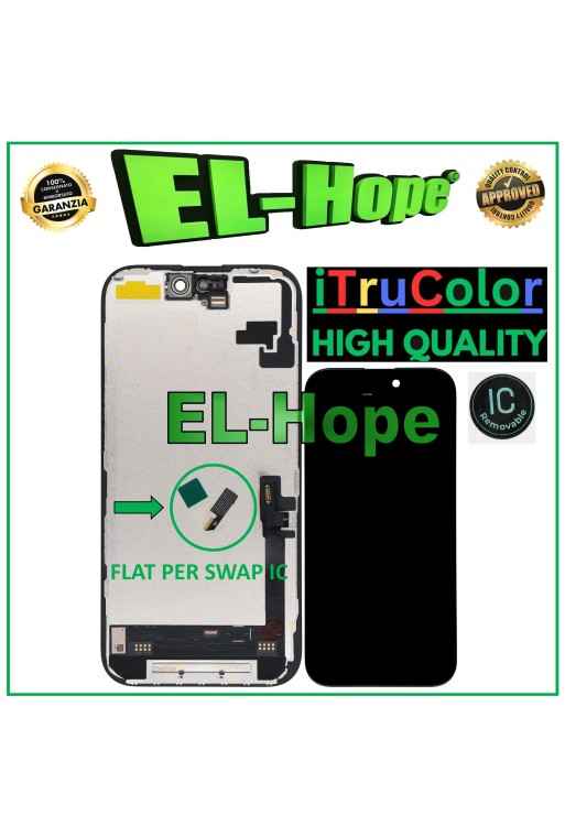 Écran LCD OLED souple iTruColor de qualite' supe'rieure pour Apple iPhone 16 avec e'cran tactile