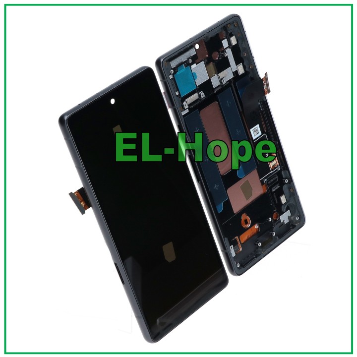 Écran OLED LCD tactile avec cadre noir pour Google Pixel 7A G0DZQ GWKK3 GHL1X