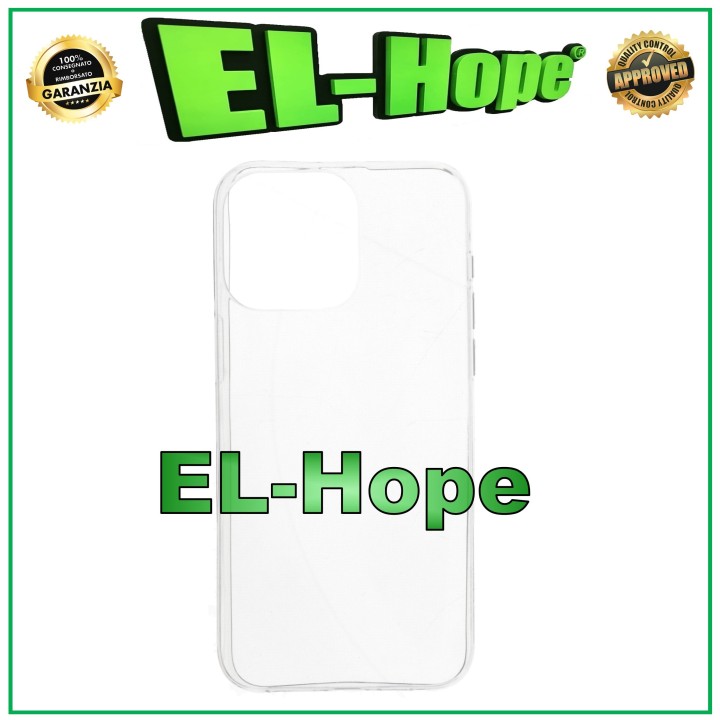 Coque de protection transparente pour iPhone 15 Pro Max, contour en TPU et gel