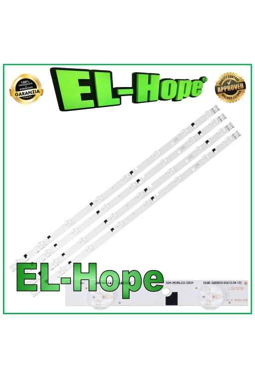 KIT 4 BARRES 8 LED POUR TV 32 SAMSUNG LB1508 D1GE-320SC0-R3 32H-3535LED-32EA 