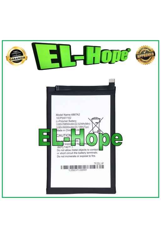 Batterie 4867A2 pour Wiko U20 W-V750BN / U30, puissance 6 000 mAh, e'quivalente a' l originale