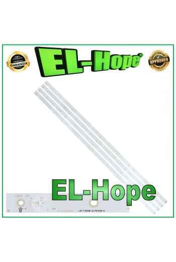 KIT 4 BARRES 9 LED POUR TV PHILIPS 40 LB-F3528-GJ40409-H GJ-2K15-D2P5-400-D409