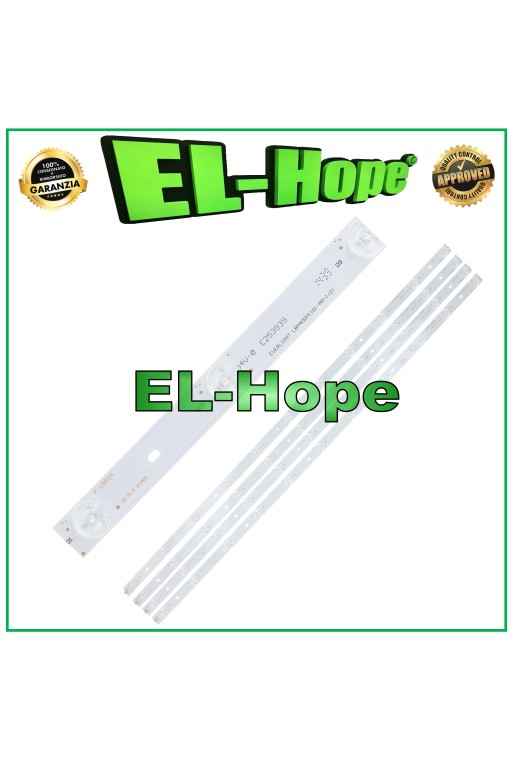 KIT 4 BARRES 11 LED TV 40 HISENSE LB854 LBM400P1101-AR-1-0 94V-0 E253939 L805mm