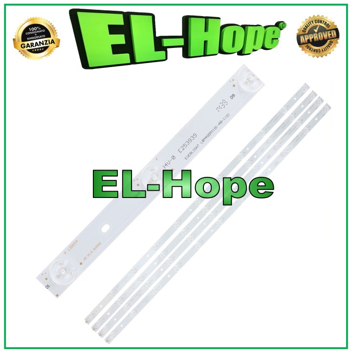KIT 4 BARRES 11 LED TV 40  HISENSE LB854 LBM400P1101-AR-1-0 94V-0 E253939 L805mm