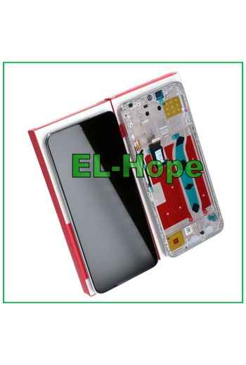 Cadre d affichage tactile e'quivalent a' celui d origine pour Honor X8 4G TFY-LX1 L026, verre argente'