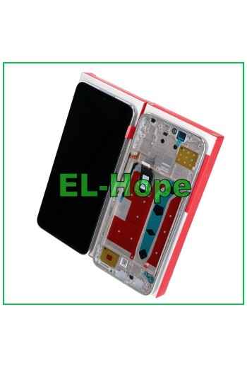 Cadre d affichage tactile e'quivalent a' celui d origine pour Honor X8 4G TFY-LX1 L026, verre argente'