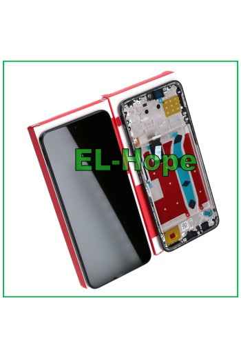 Écran LCD tactile + cadre d origine EQUAL FRAME SERVICE HONOR X8 4G TFY-LX1 L026 NOIR