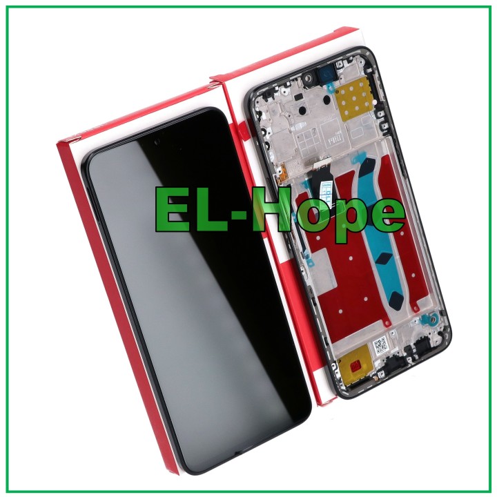 Écran LCD tactile + cadre d origine EQUAL FRAME SERVICE HONOR X8 4G TFY-LX1 L026 NOIR