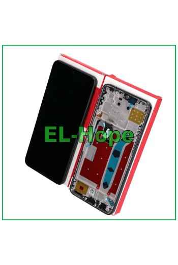 Écran LCD tactile + cadre d origine EQUAL FRAME SERVICE HONOR X8 4G TFY-LX1 L026 NOIR