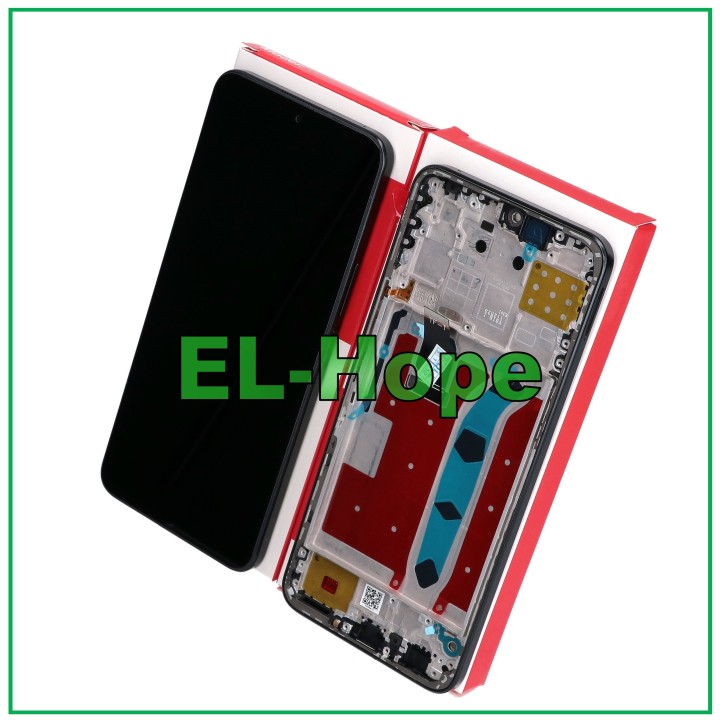 Écran LCD tactile + cadre d origine EQUAL FRAME SERVICE HONOR X8 4G TFY-LX1 L026 NOIR