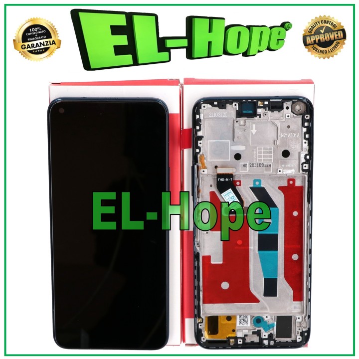 Cadre d affichage + e'cran tactile e'quivalent service d origine Honor 50 Lite NTN-LX1 NTN-L22 bleu