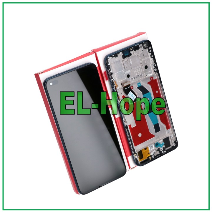 Cadre d affichage + e'cran tactile e'quivalent service d origine Honor 50 Lite NTN-LX1 NTN-L22 bleu