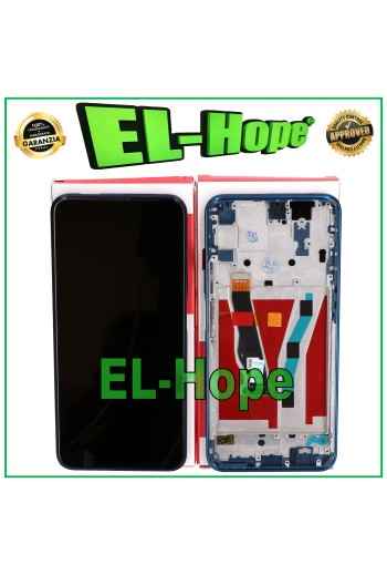 Écran tactile d origine a' cadre e'gal pour Huawei P Smart Pro STK-L21, bleu