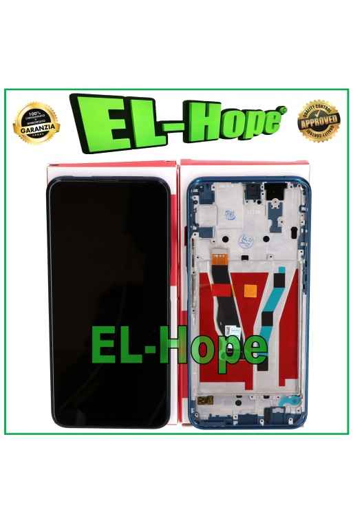 Écran tactile d origine a' cadre e'gal pour Huawei P Smart Pro STK-L21, bleu