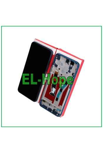 Écran tactile d origine a' cadre e'gal pour Huawei P Smart Pro STK-L21, bleu