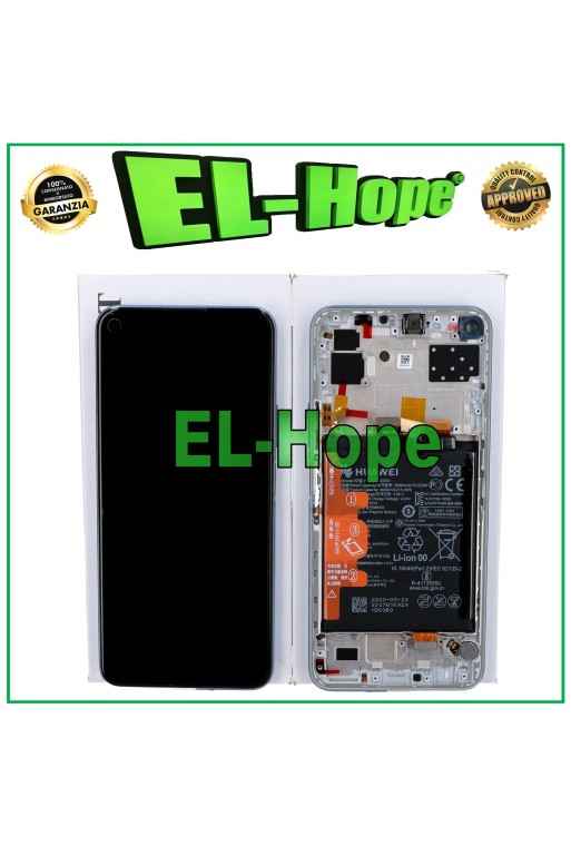 Cadre d e'cran LCD et batterie d origine Huawei P40 Lite 5G CDY-NX9A Touch Silver