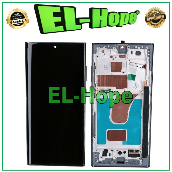 ÉCRAN LCD TACTILE TFT + CADRE POUR SAMSUNG GALAXY S23 ULTRA SM-S918 VERT