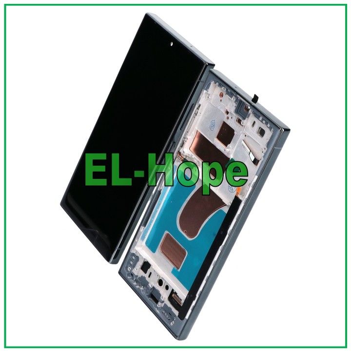 ÉCRAN LCD TACTILE TFT + CADRE POUR SAMSUNG GALAXY S23 ULTRA SM-S918 VERT