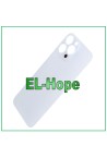 Coque de batterie en verre pour iPhone 13 Pro Max, grand trou, argent