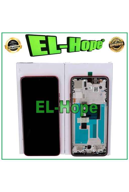 Écran tactile d origine pour Motorola Moto Edge 50 Neo XT2409, cadre rouge