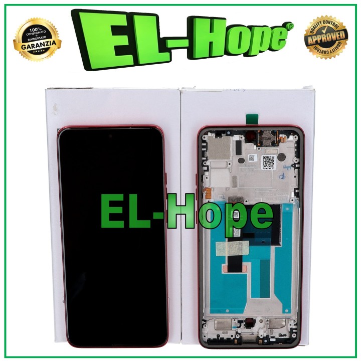 Écran tactile d origine pour Motorola Moto Edge 50 Neo XT2409, cadre rouge