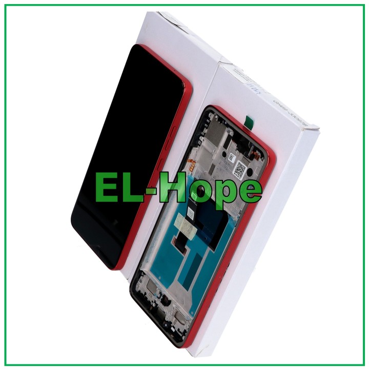 Écran tactile d origine pour Motorola Moto Edge 50 Neo XT2409, cadre rouge