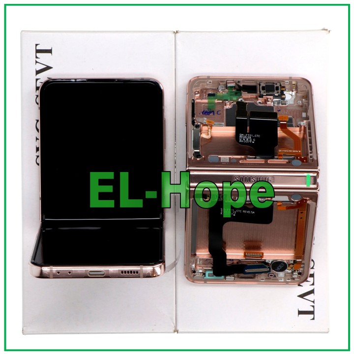 Écran tactile d origine Samsung Z Flip 4 SM-F721B Rose Or GH82-29440C