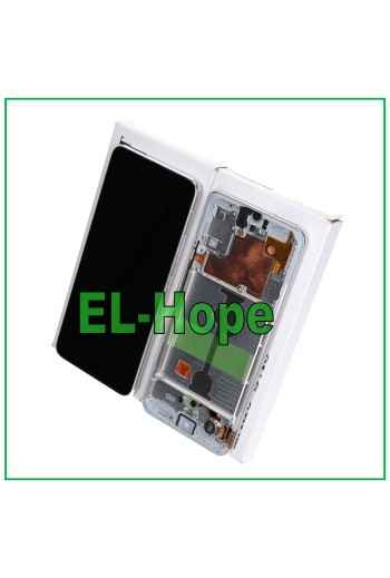 Cadre d affichage original SAMSUNG GALAXY A90 5G 2019 SM-A908 Touch Blanc