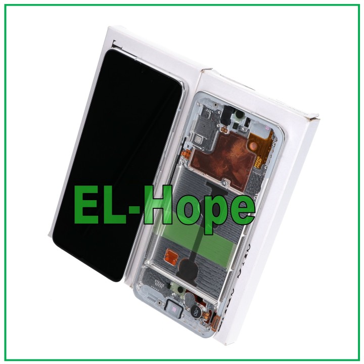 Cadre d e'cran d origine pour Samsung A90 5G SM-A908 tactile blanc GH82-21092B
