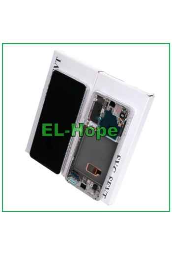 ÉCRAN TACTILE + CADRE LCD SERVICE ORIGINAL SAMSUNG GALAXY S21 SM G991 BLANC